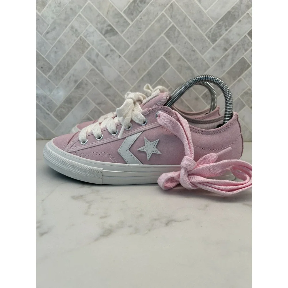 Converse Chuck Taylor All Star Player 76 Sneakers Youth Kids‎ Size 4 Pink White